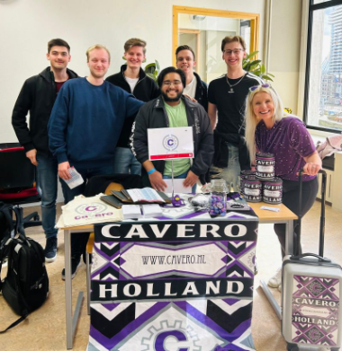 Cavero op de Stagemarkt van Hogeschool Rotterdam